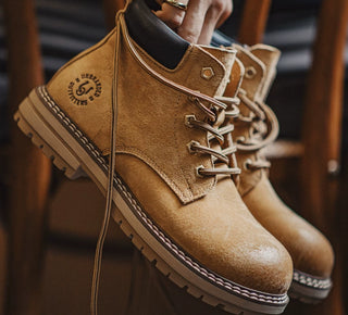 Madden American hunting rhubarb boots, British style retro mid-gang Martin spring men's boots, motorcycle cargo sneakers, boots