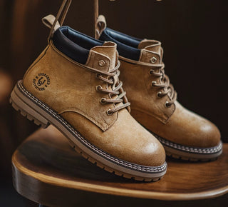 Madden American hunting rhubarb boots, British style retro mid-gang Martin spring men's boots, motorcycle cargo sneakers, boots