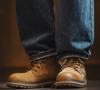 Madden American hunting rhubarb boots, British style retro mid-gang Martin spring men's boots, motorcycle cargo sneakers, boots