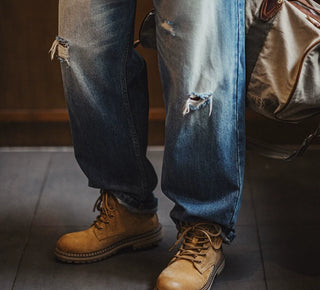 Madden American hunting rhubarb boots, British style retro mid-gang Martin spring men's boots, motorcycle cargo sneakers, boots