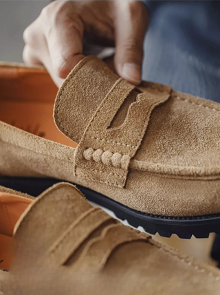 Madden Penny Loafers, High-End Casual Leather Suede One-Foot Men's Shoes 2026