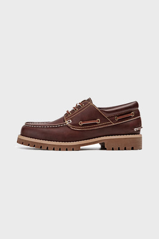 Madden three-eyelet sailing sneakers, loafers, British vintage spring shoes, old money style cargo leather